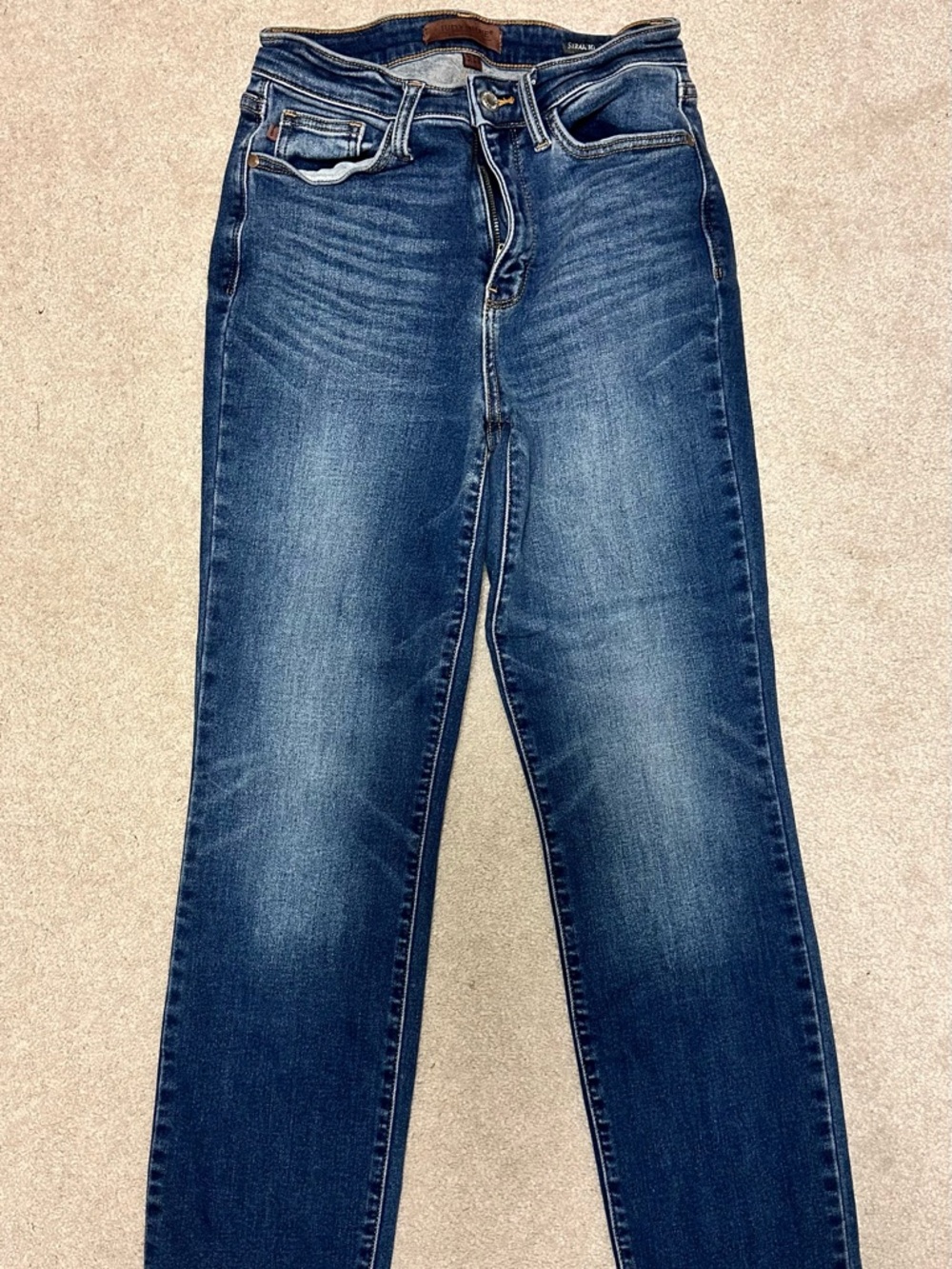 Judy Blue Straight Leg Jeans Size 5/27 (Fits 6–8) Stretch Denim